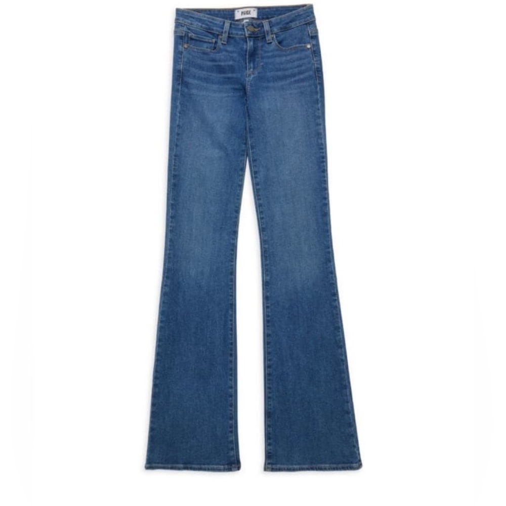 Paige Women's Skyline Mid Rise Bootcut Jeans - Kasey Blue - Size 30 (8-10).